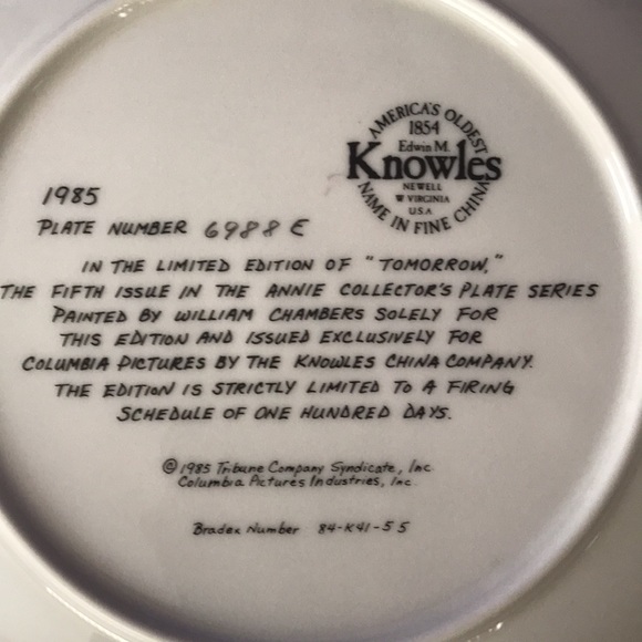 Annie “Tomorrow” collectable plate - Picture 4 of 5